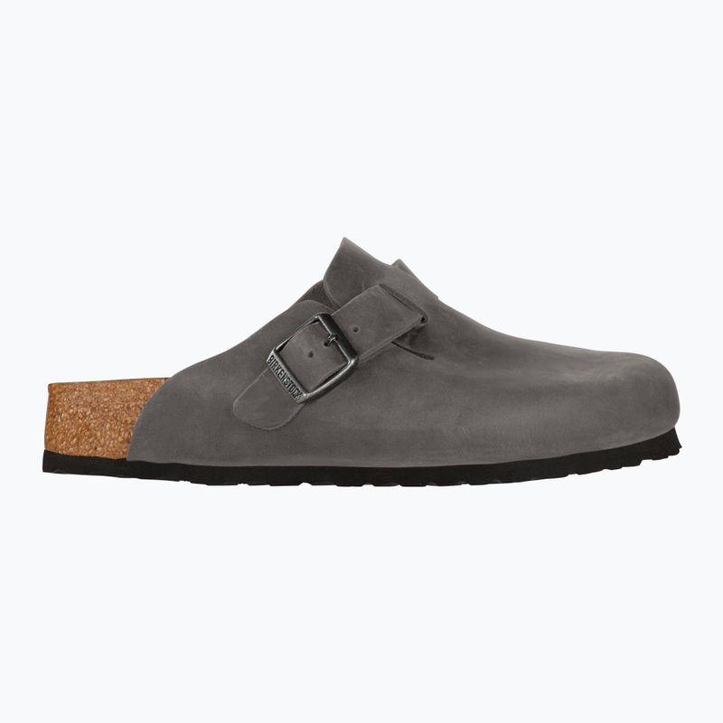 Șlapi BIRKENSTOCK Boston Soft Footbed Oiled Leather Regular iron 9