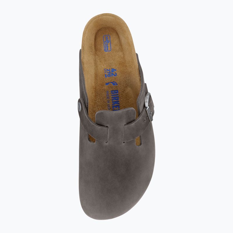 Șlapi BIRKENSTOCK Boston Soft Footbed Oiled Leather Regular iron 10