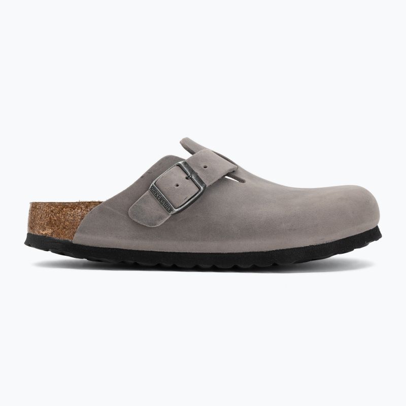 Șlapi BIRKENSTOCK Boston Soft Footbed Oiled Leather Narrow iron 2