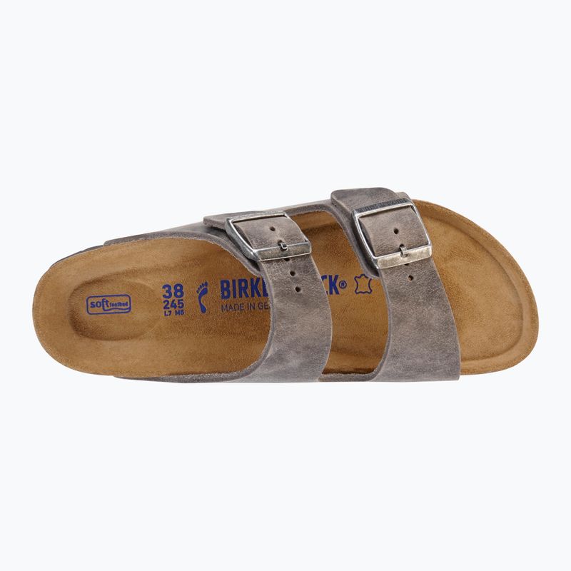 Papuci BIRKENSTOCK Arizona Soft Footbed Oiled Leather Narrow