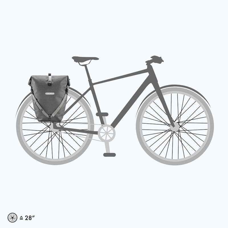 Geantă portbagaj de bicicletă Ortlieb Back-Roller Urban Line, gri, O-F5502 14
