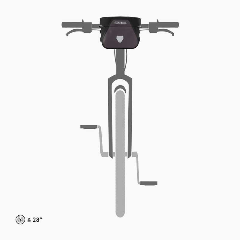Geantă de bicicletă pentru ghidon ORTLIEB Ultimate Plus 6.5 l granite/black 5