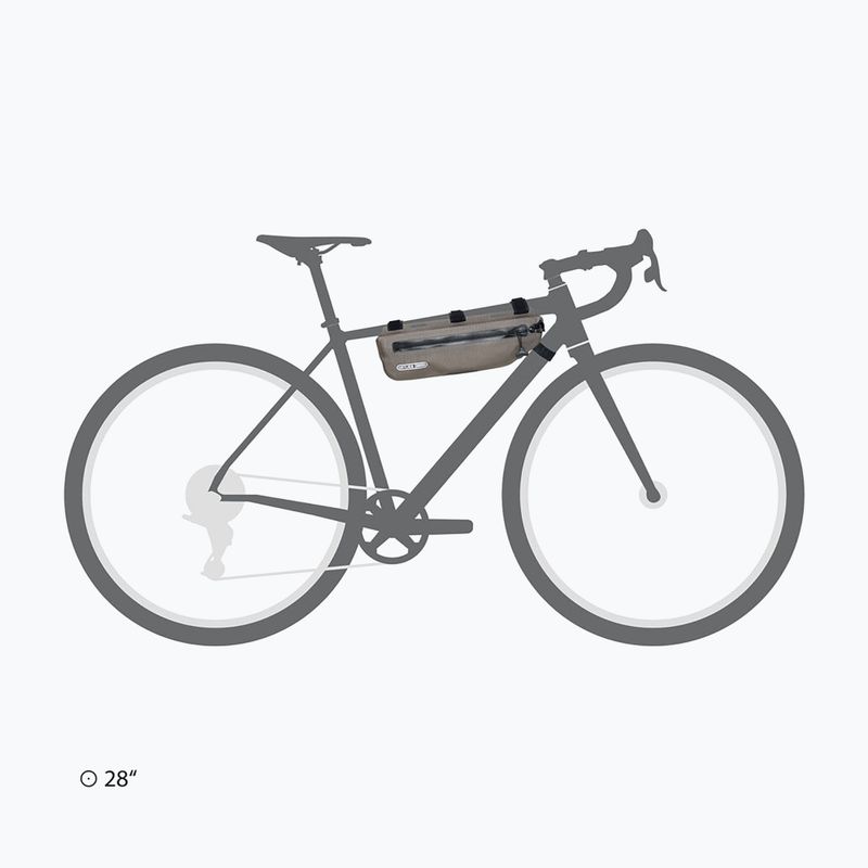Geantă de bicicletă pentru cadru ORTLIEB Frame-Pack Toptube 3 l dark sand 9