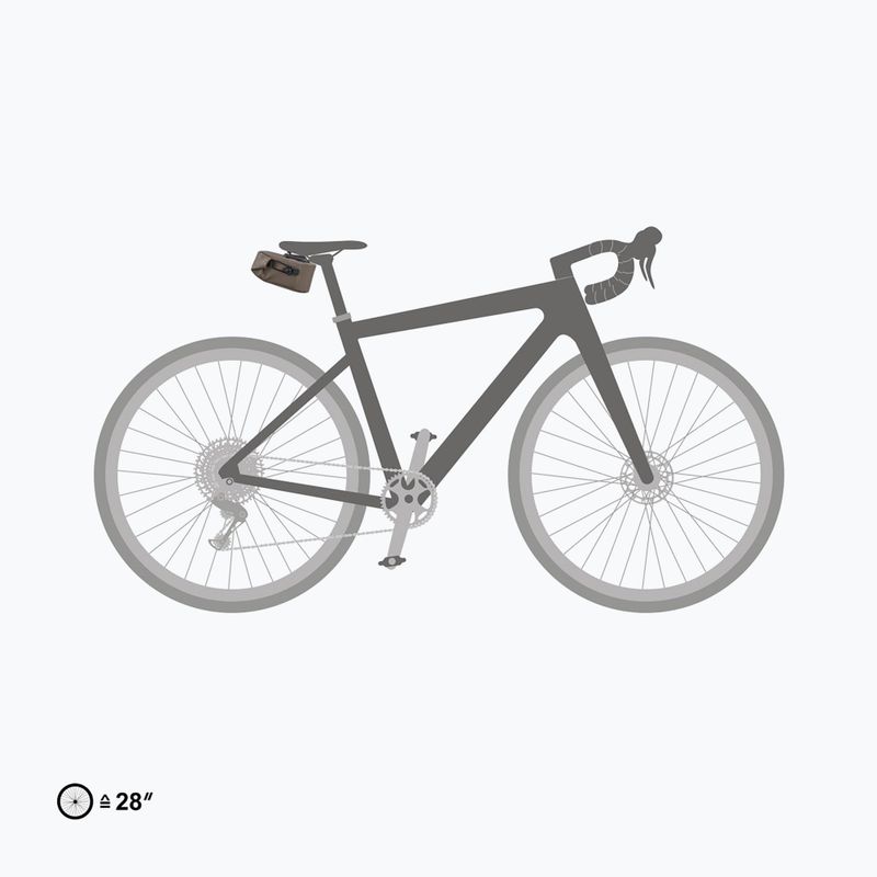 Geantă de bicicletă sub șa ORTLIEB Micro Two 0.8 l dark sand 7