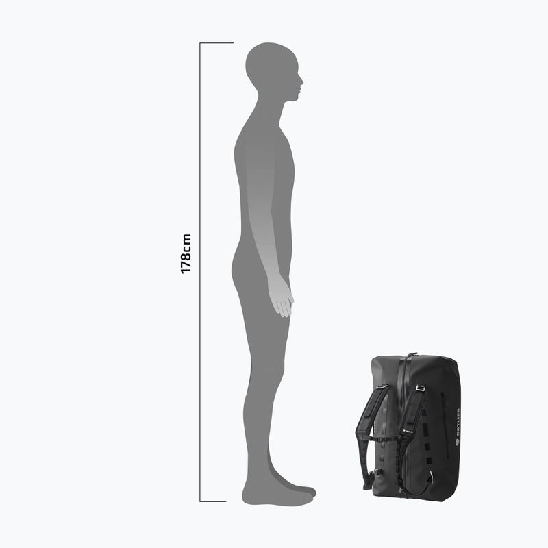 Geantă de voiaj ORTLIEB Duffle Zip Tidura Strong 60 l negru 10