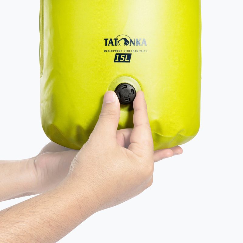 Sac impermeabil Tatonka WP Stuffbag Valve 15 l lime 7