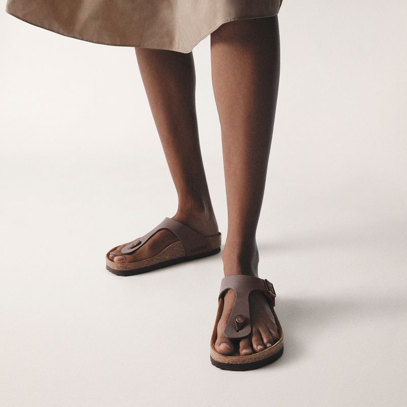 Șlapi BIRKENSTOCK Gizeh Birkibuc mocca 4