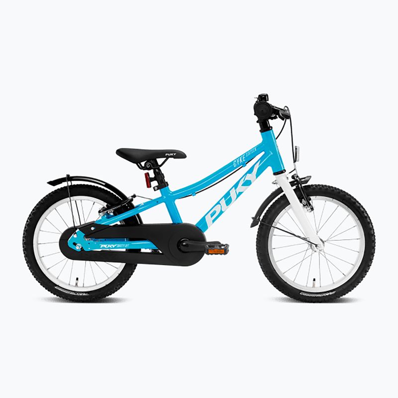 PUKY Cyke 16-F bicicletă pentru copii albastru alb/alb proaspăt