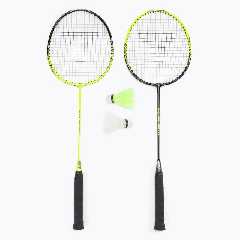 Set de badminton Talbot-Torro Badminton Magic Night LED, galben, 449405