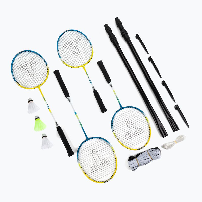 Talbot-Torro Set de badminton de familie albastru și galben 449415