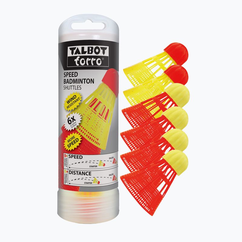 Talbot-Torro Speedbadminton navetă 6 buc. roșu 490180 2