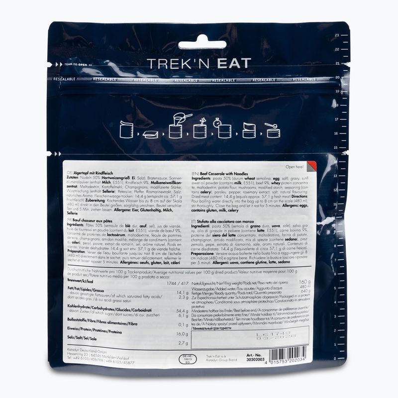 Alimente liofilizate Trek'n Eat Mâncare de vânătoare cu carne de vită și macaroane 30202003 2