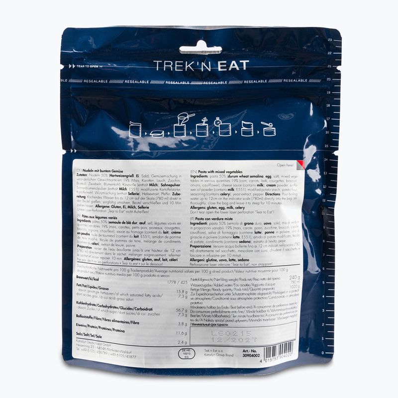 Alimente liofilizate Trek'n Eat Macaroane cu legume PS1000+ 30904002 2