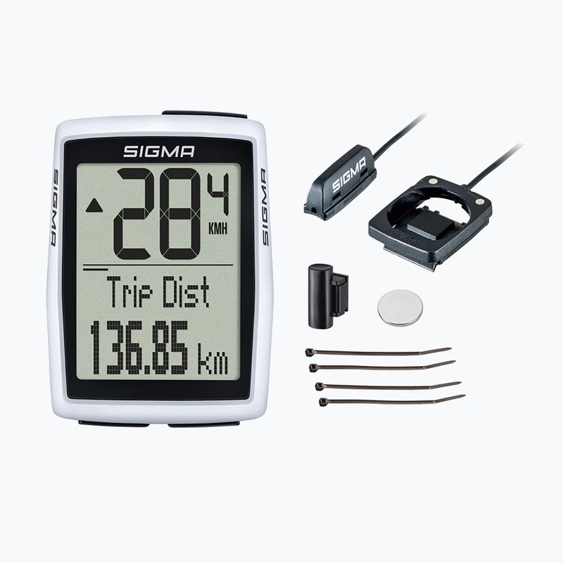 Calculator pentru biciclete Sigma BC 12.0 WR alb 12210 5