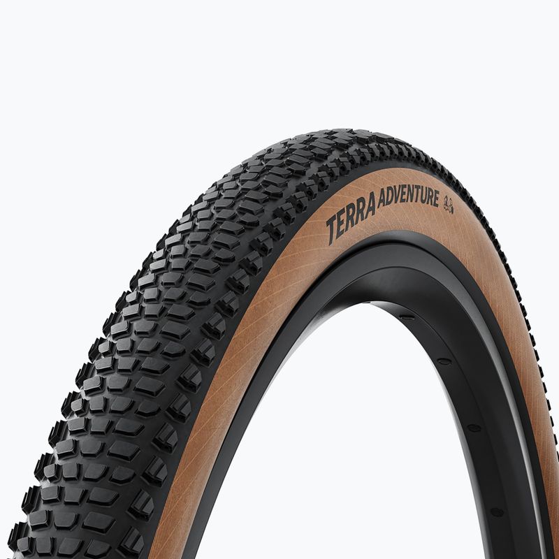 Anvelopă de bicicletă Continental Terra Adventure 700 x 45C black/transparent