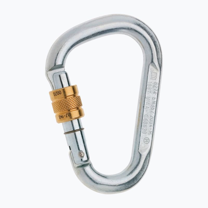 Carabinier de escaladă EDELRID Steel HMS Screw silver