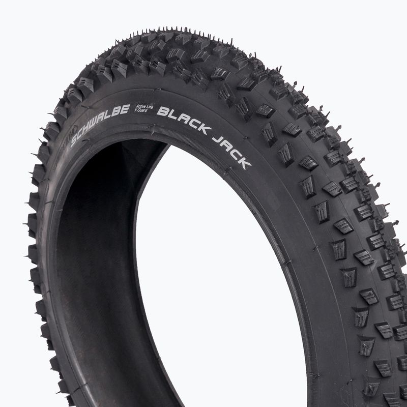 SCHWALBE anvelopă de bicicletă Black Jack K-Guard Black N Roll sârmă negru 2