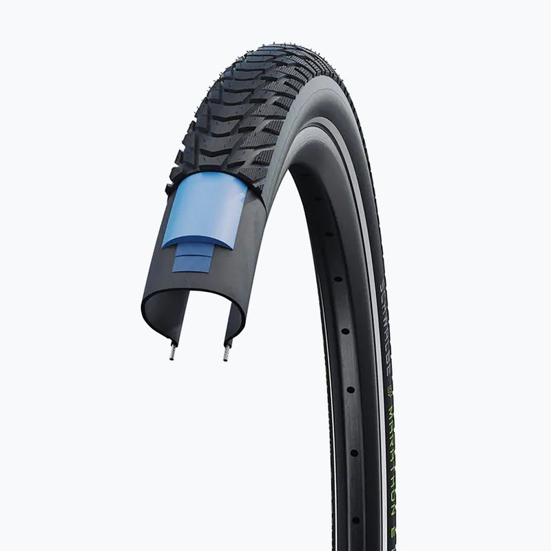 Anvelopă de bicicletă SCHWALBE Marathon E-Plus Smart Dualguard Addix E 28 x 1.50 black reflex