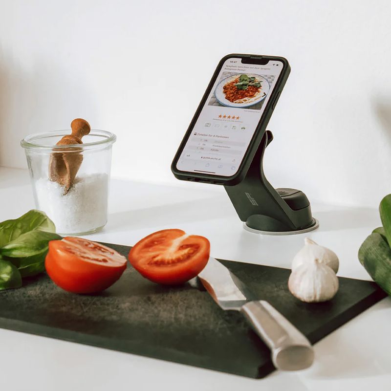 Suport de telefon pentru mașină cu montare pe parbriz SP Connect Suction Mount, negru, 53141 10