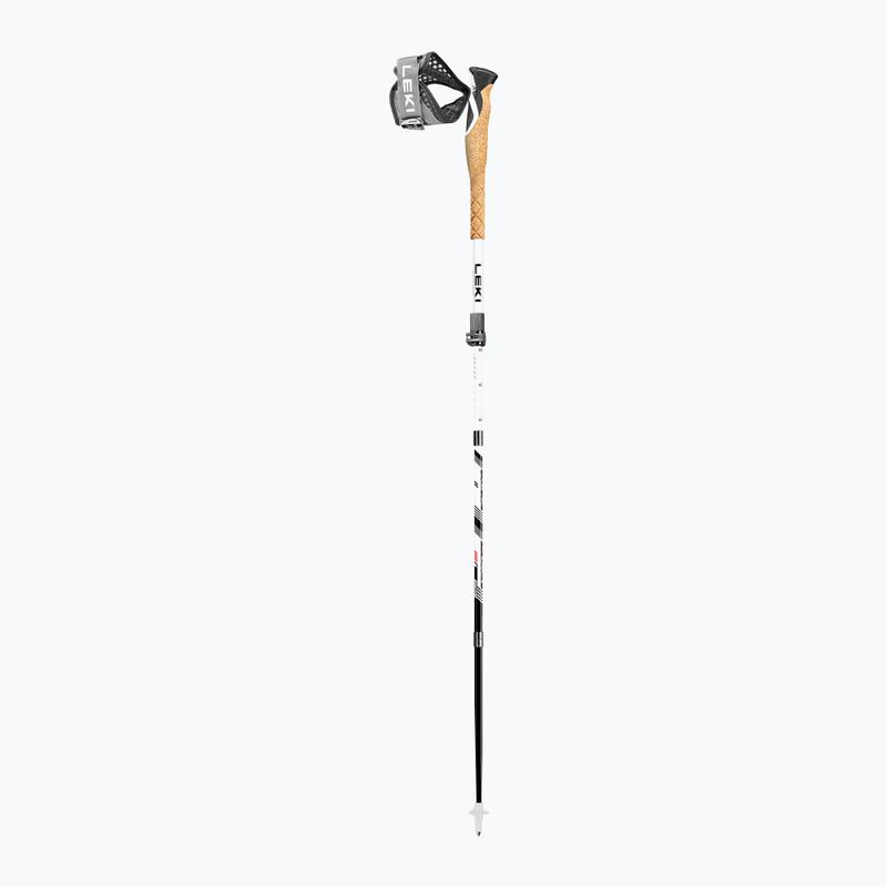 Bețe de trekking LEKI Cross Trail FX Superlite alb-negre 2