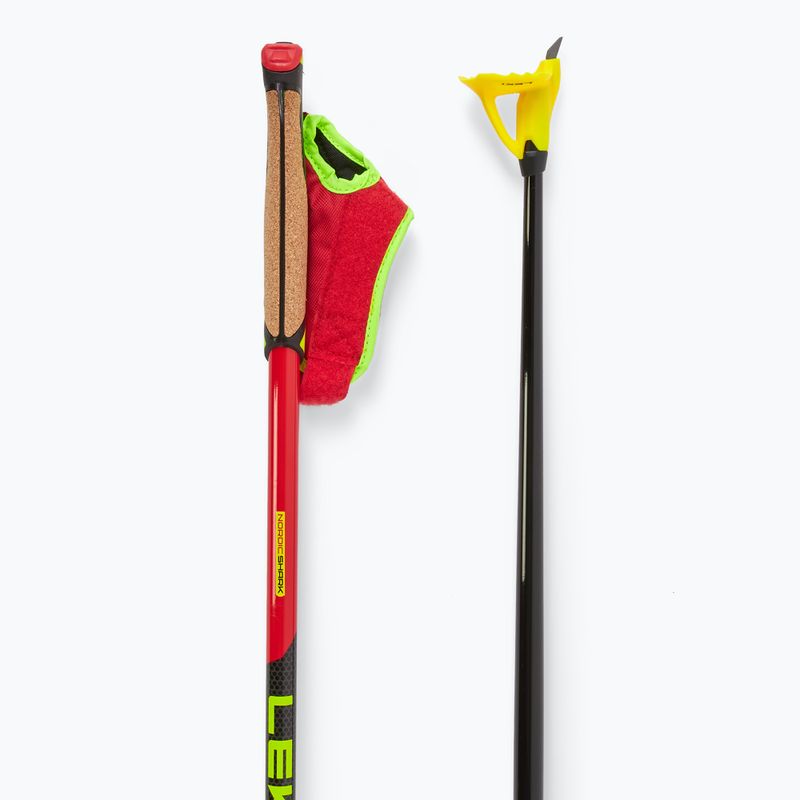 Bețe pentru schi fond LEKI PRC 750 bright red/ neon yellow/ black 3