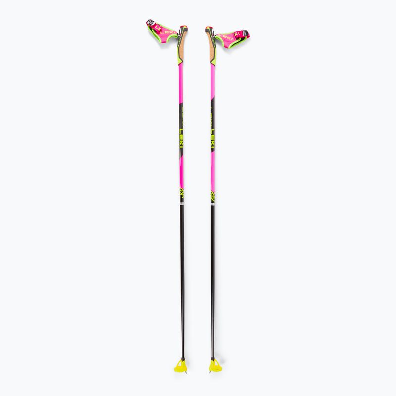 Bețe pentru schi fond LEKI PRC 750 neon pink/ neon yellow/ black