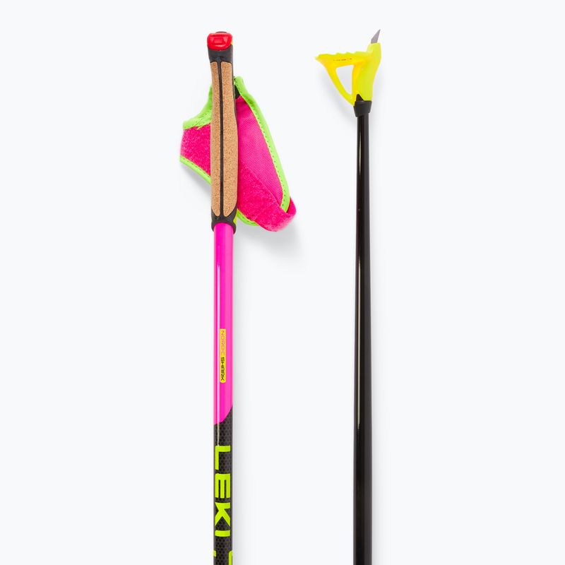 Bețe pentru schi fond LEKI PRC 750 neon pink/ neon yellow/ black 3