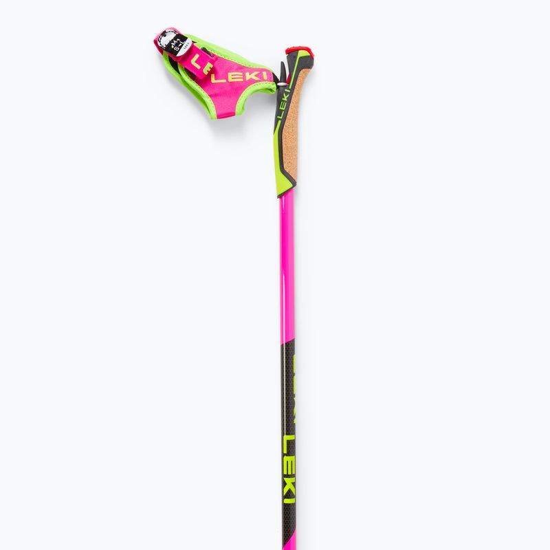 Bețe pentru schi fond LEKI PRC 750 neon pink/ neon yellow/ black 4