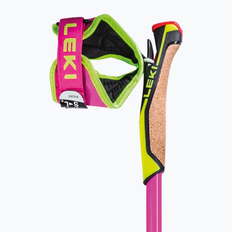 Bețe pentru schi fond LEKI PRC 750 neon pink/ neon yellow/ black 2