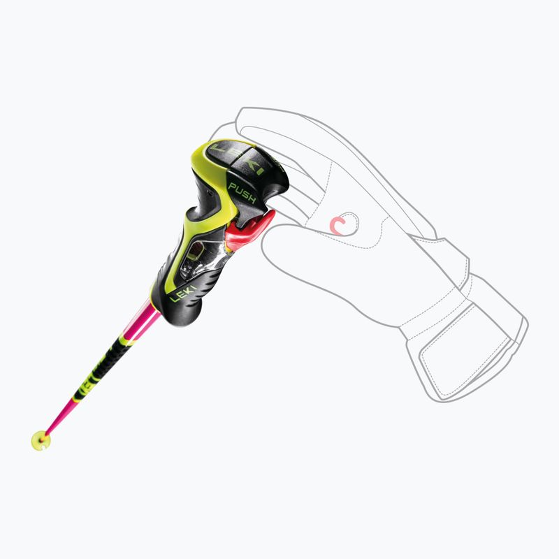 Bețe de schi LEKI Venom SL 3D neon pink/black/neon yellow 6
