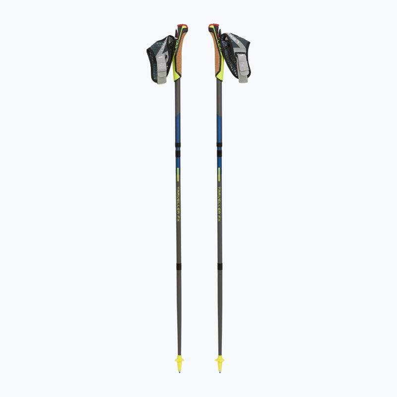 Bețe de nordic walking LEKI Traveller FX.One Carbon bleumarin-arginti 65325821110 5