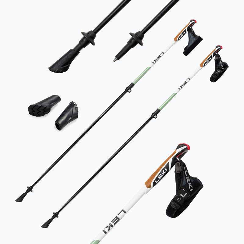 Bețe de nordic walking LEKI Spin Shark SL alb-verzi 65326141 4