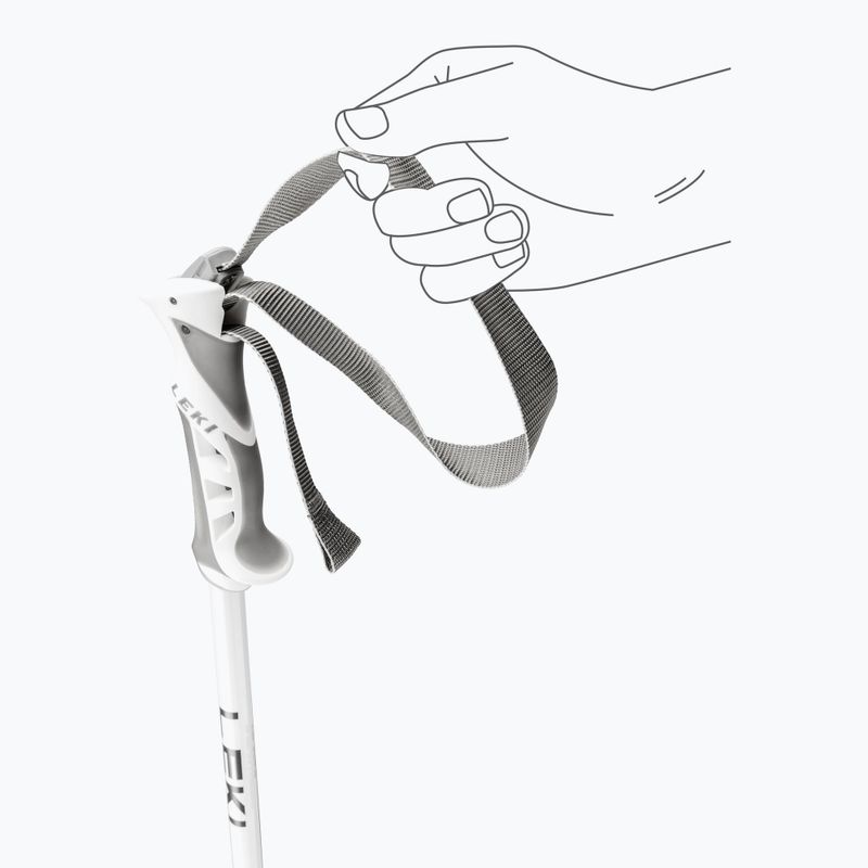 Bețe de schi pentru femei LEKI Bliss silvergrey/white/rose gold 5