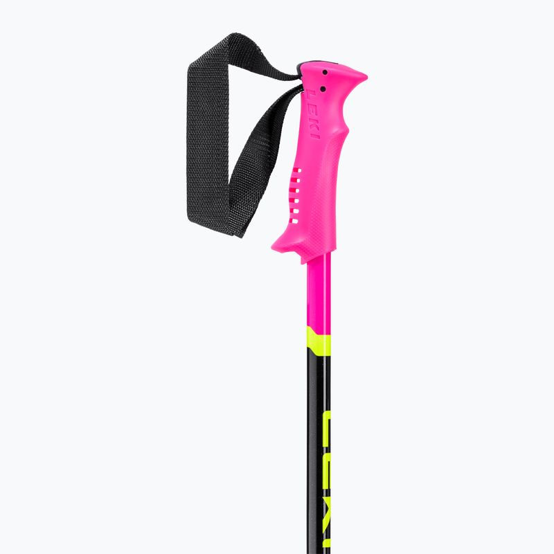 Bețe de schi pentru copii  LEKI Racing neon pink/ black/ neon yellow 3