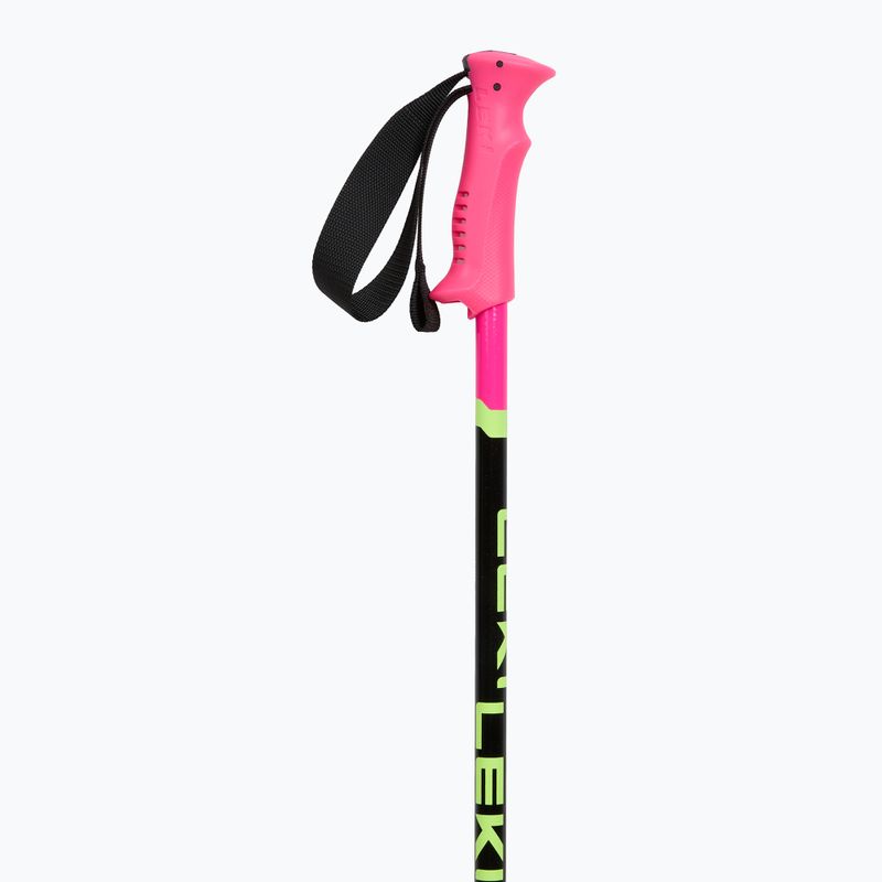 Bețe de schi pentru copii  LEKI Racing neon pink/ black/ neon yellow 2