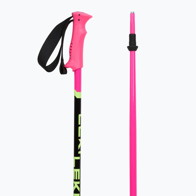 Bețe de schi pentru copii  LEKI Racing neon pink/ black/ neon yellow 3