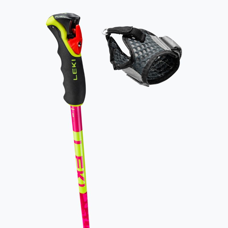 Bețe de schi LEKI Spitfire 3D neon magenta/neon yellow/berry 5