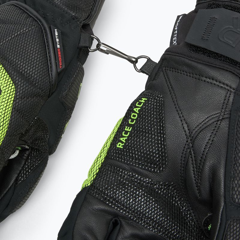 Mănuși de schi pentru bărbați  LEKI WCR Coach 3D black/ ice lemon 7