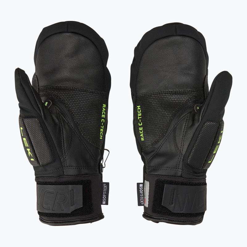 Mănuși de schi pentru bărbați  LEKI WCR C-Tech 3D Mitt black/ ice lemon 3
