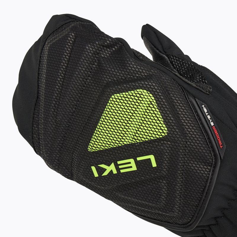 Mănuși de schi pentru bărbați  LEKI WCR C-Tech 3D Mitt black/ ice lemon 5