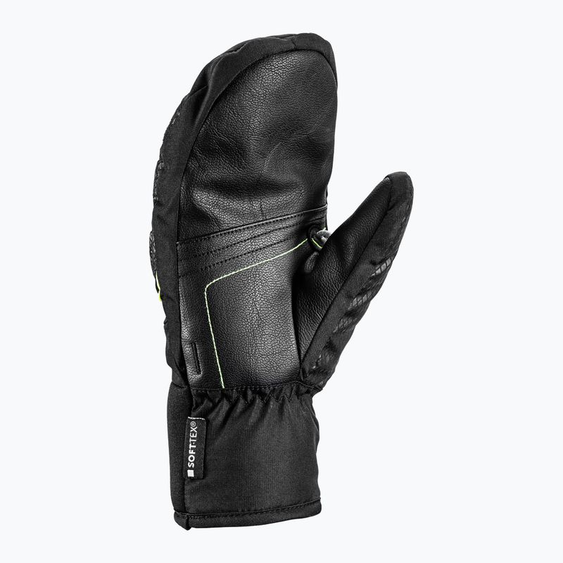 Mănuși de schi pentru copii LEKI WCR Team 3D Junior Mitt black/ ice lemon 9