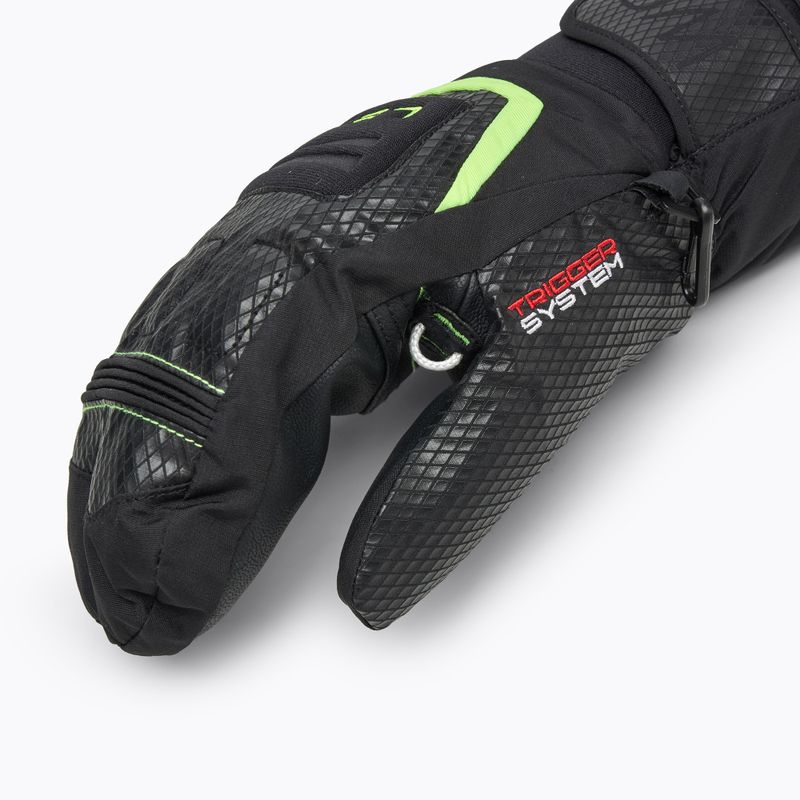 Mănuși de schi pentru copii LEKI WCR Team 3D Junior Mitt black/ ice lemon 6