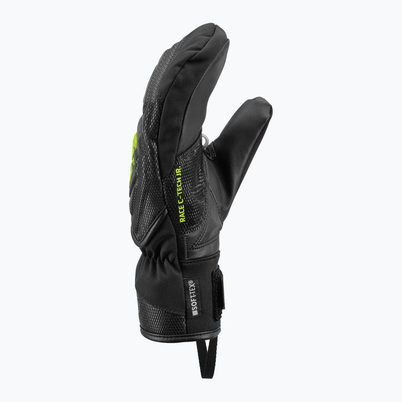 Mănuși de schi pentru copii LEKI WCR C-Tech 3D Junior Mitt black/ice lemon 4
