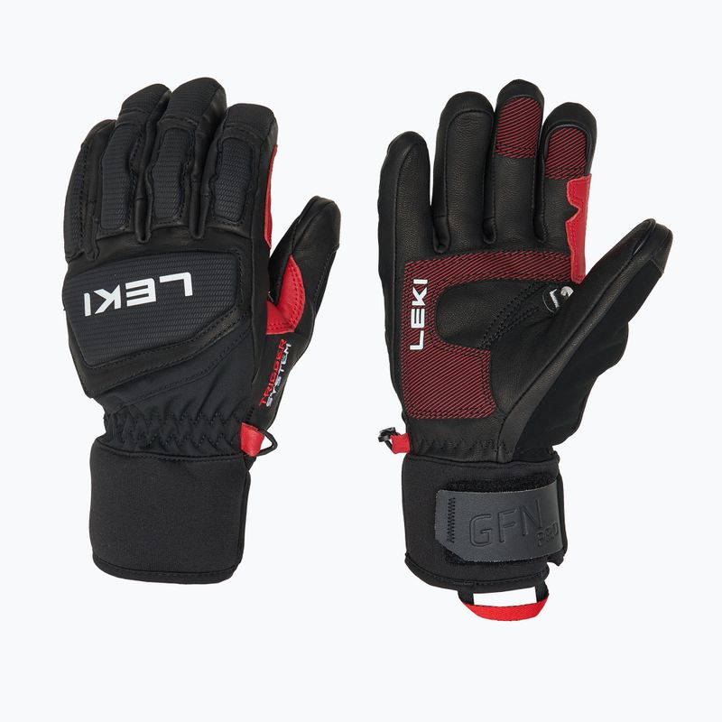 Mănuși de schi pentru bărbați LEKI Griffin Pro 3D black/ red/ white