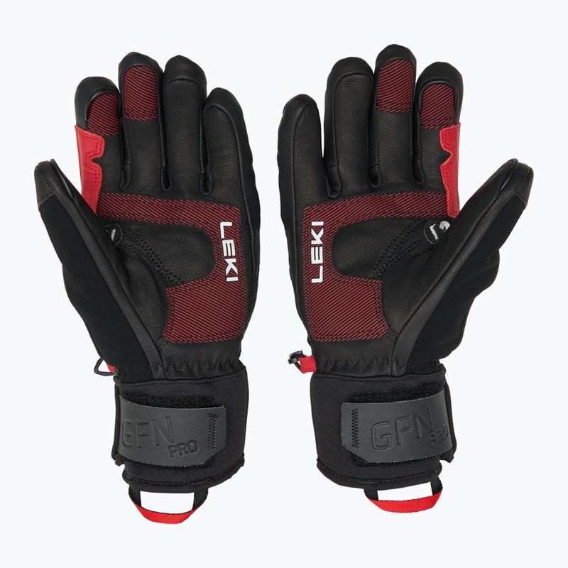 Mănuși de schi pentru bărbați  LEKI Griffin Pro 3D black/ red/ white 2