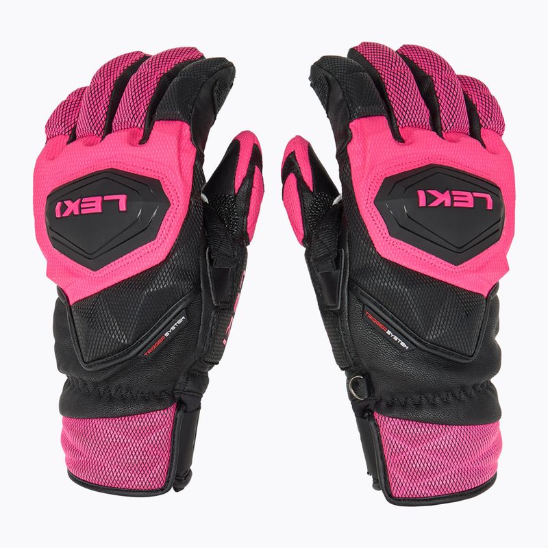 Mănuși de schi pentru femei LEKI WCR Venom SL 3D black/ pink 3
