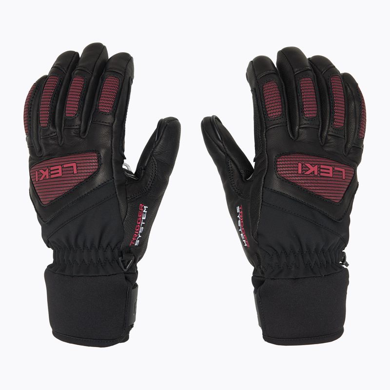 Mănuși de schi pentru femei LEKI Griffin Pro 3D black/ rose 3