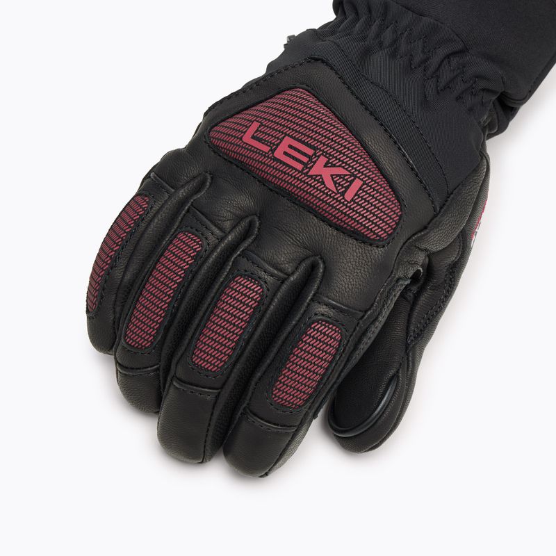 Mănuși de schi pentru femei LEKI Griffin Pro 3D black/ rose 5