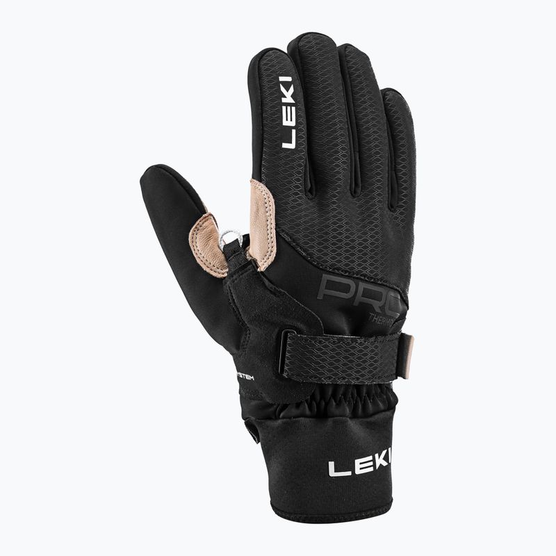 Mănuși de schi de fond LEKI PRC Premium ThermoPlus Shark black/sand 2