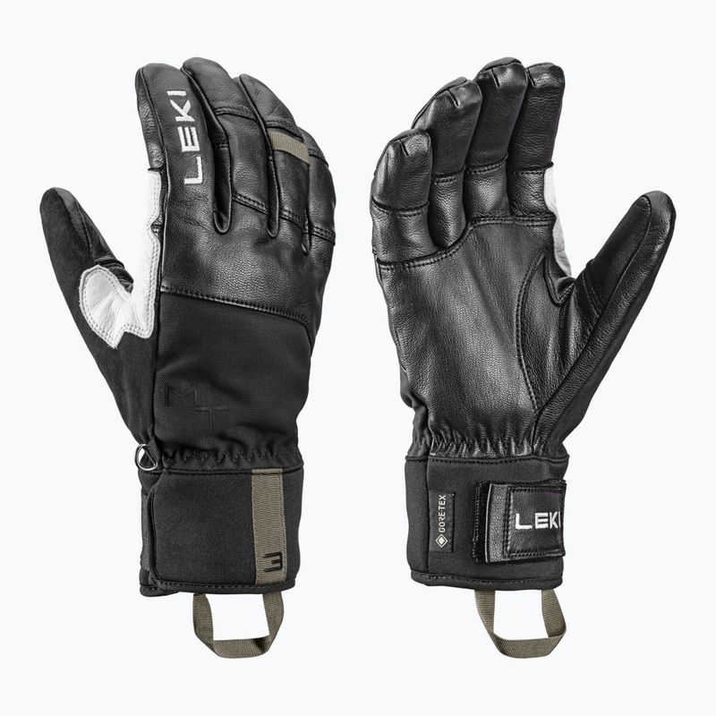 Mănuși de schi pentru bărbați Leki Montera Pro GTX black/white/burnt olive